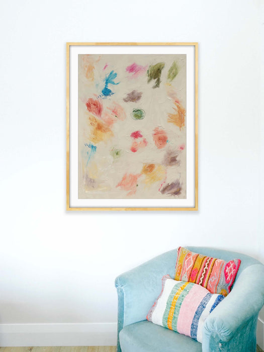 Abstract Palette Limited Edition Print - Hemp Medium