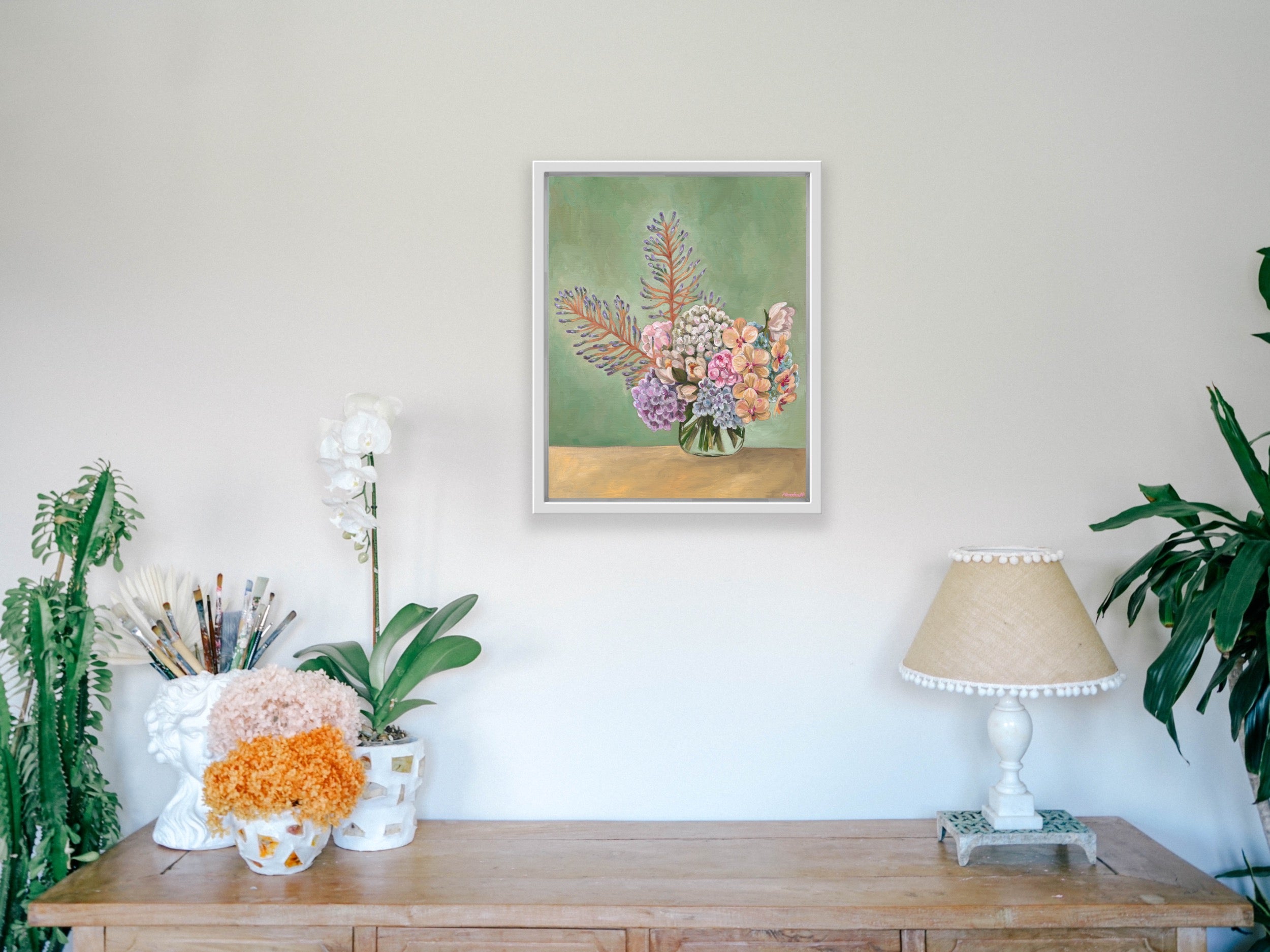 Hydrangea Posy - Limited Edition Print - Canvas Small