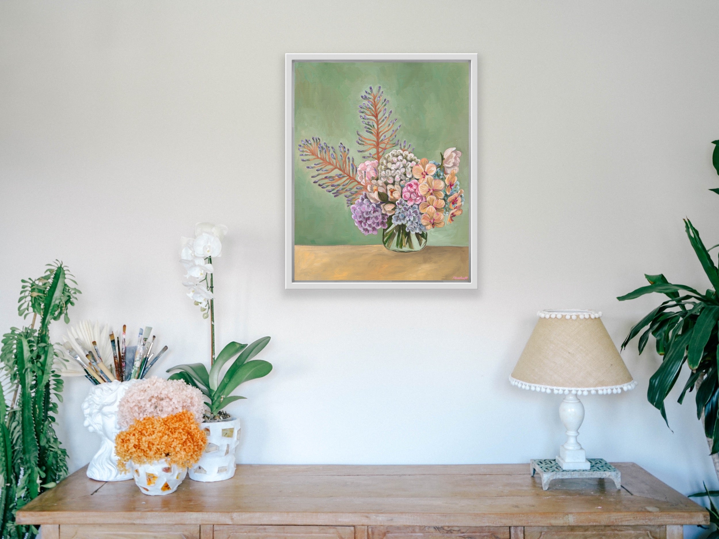 Hydrangea Posy - Limited Edition Print - Canvas Medium