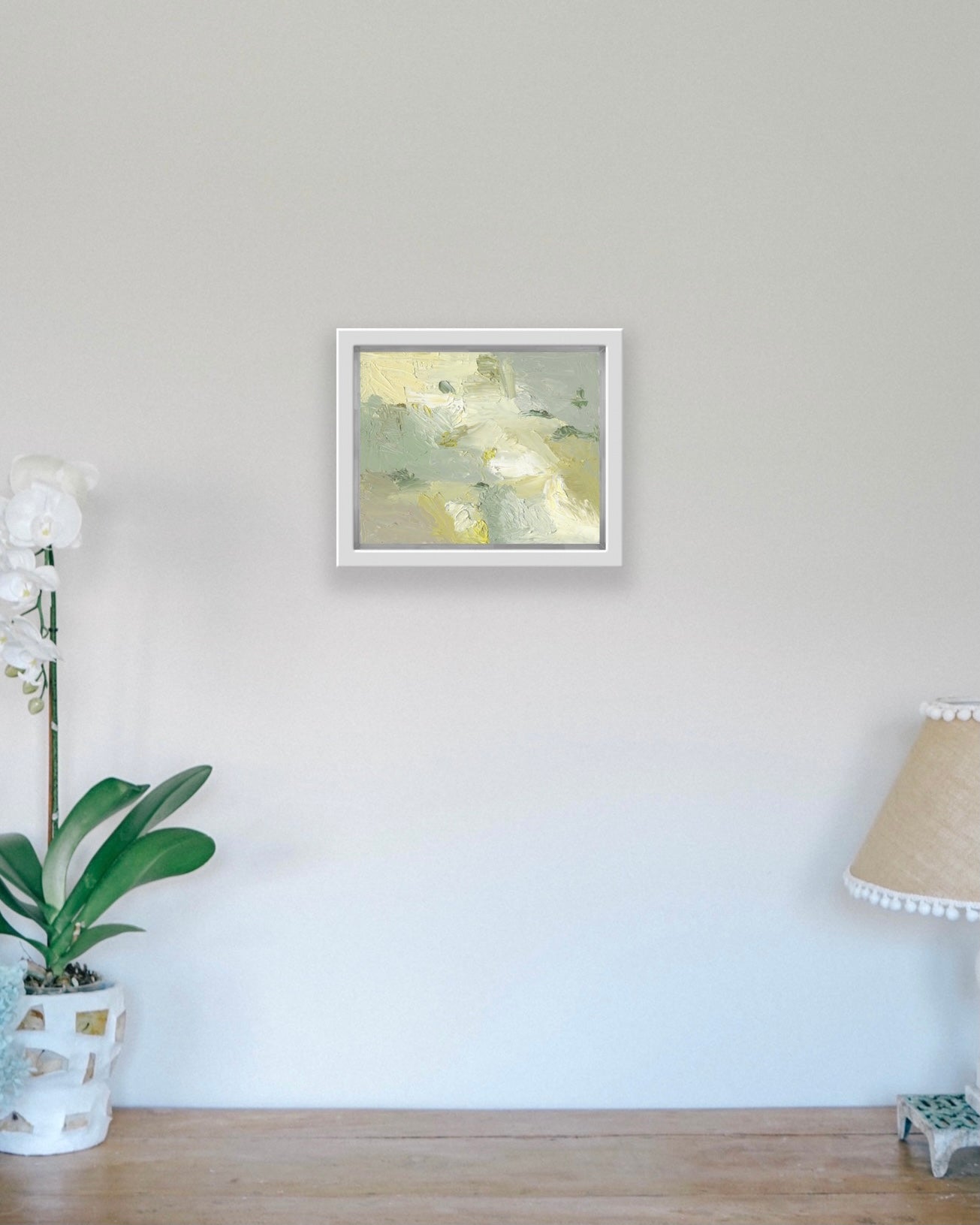 Lemon Pop Neutral Abstract - Limited Edition Canvas Small