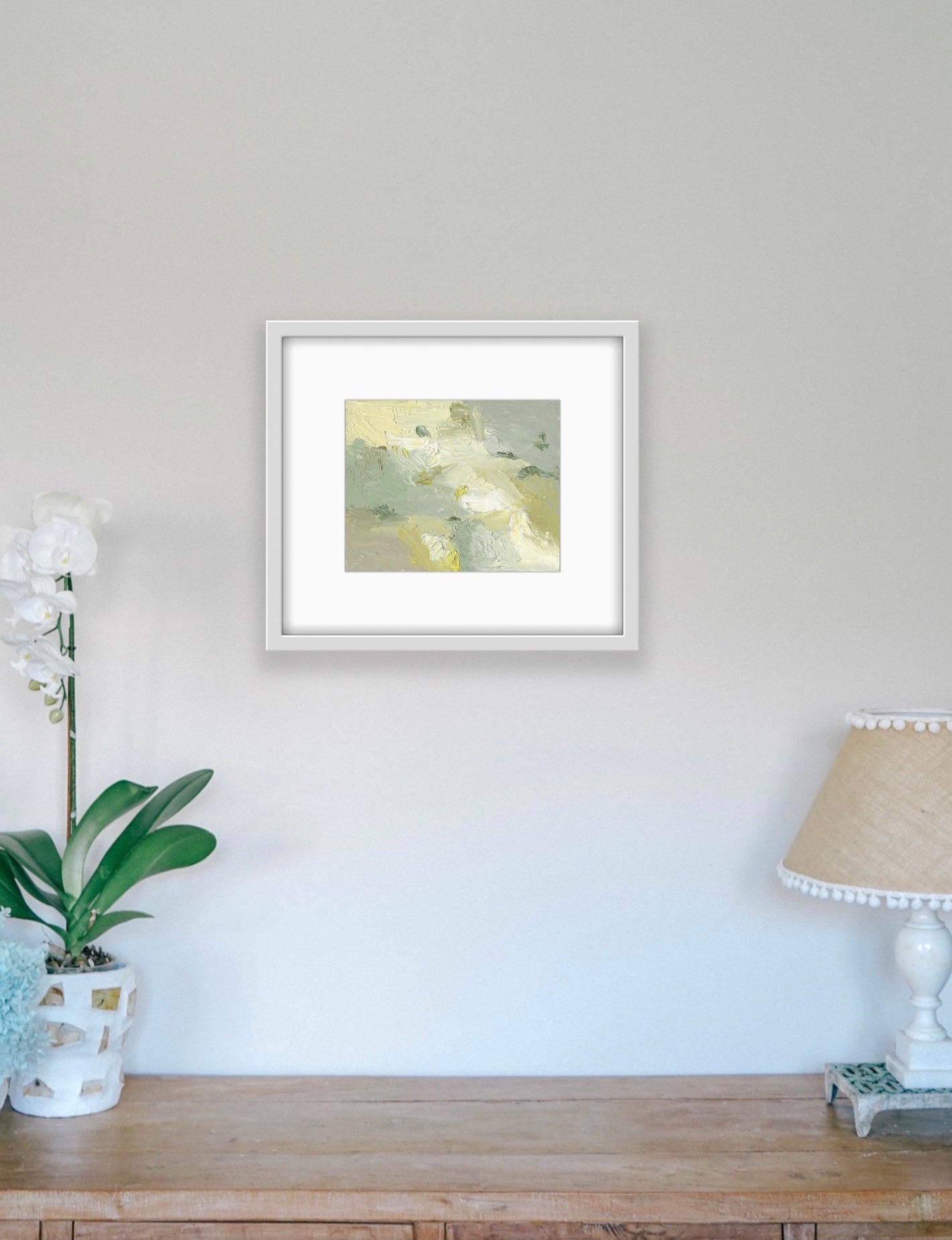 Lemon Pop Neutral Abstract - Limited Edition Hemp Small