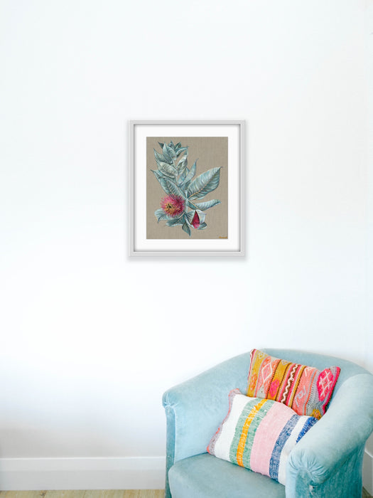 West Flores Gallery Wall - Eucalyptus Macrocarpa Print Hemp Small