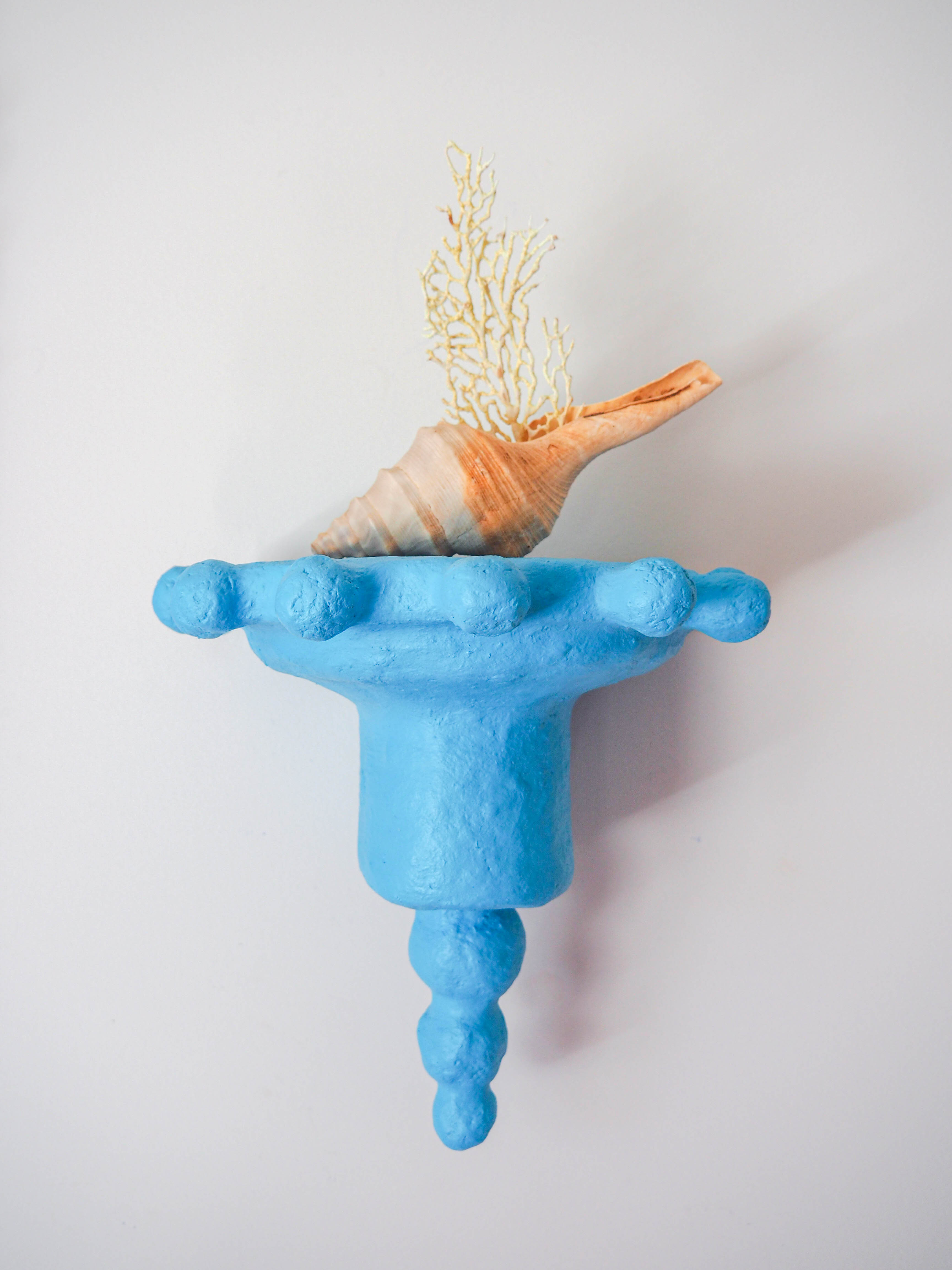 Wall Sconce Shelf in Cerulean