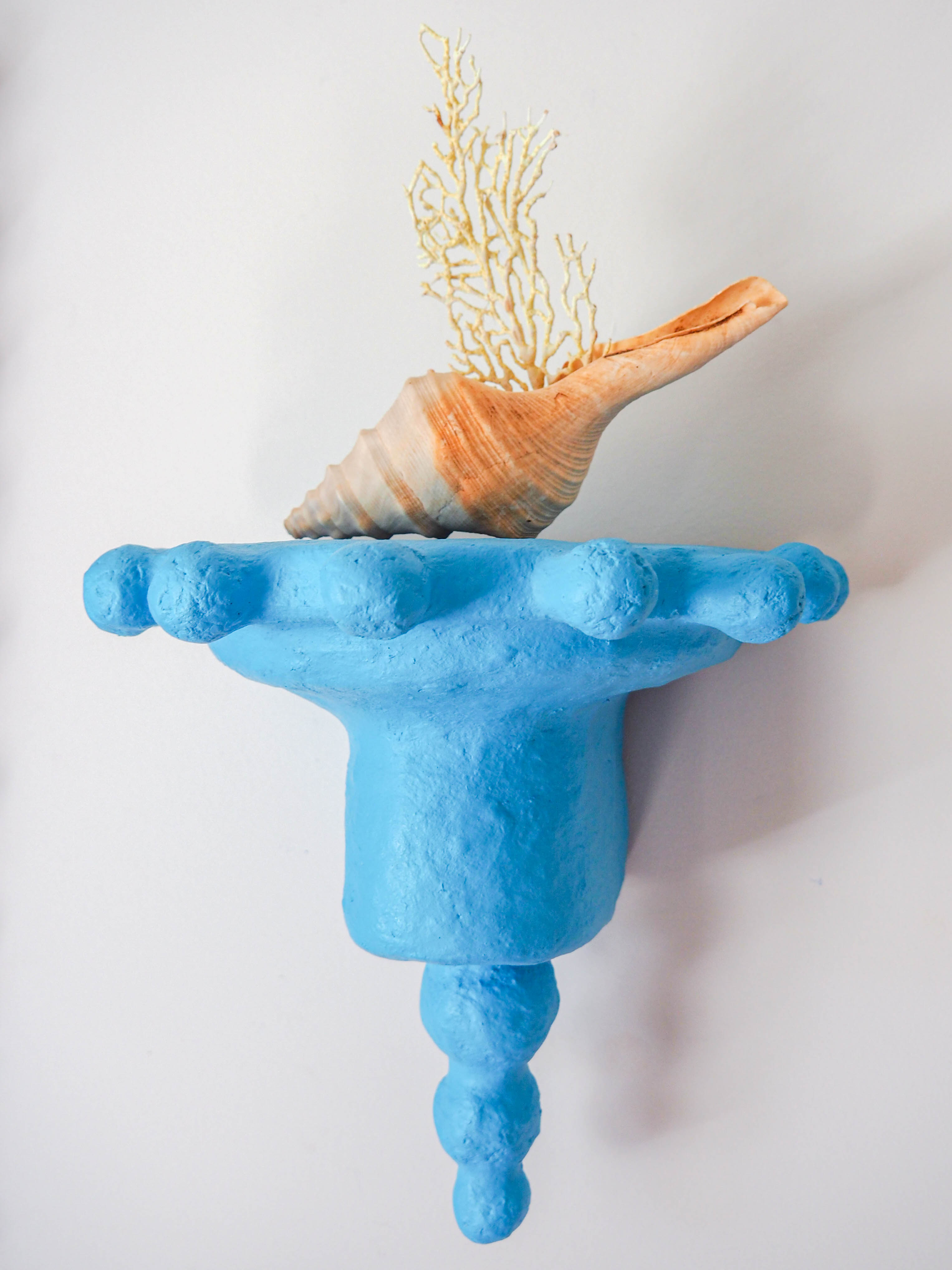 Wall Sconce Shelf in Cerulean