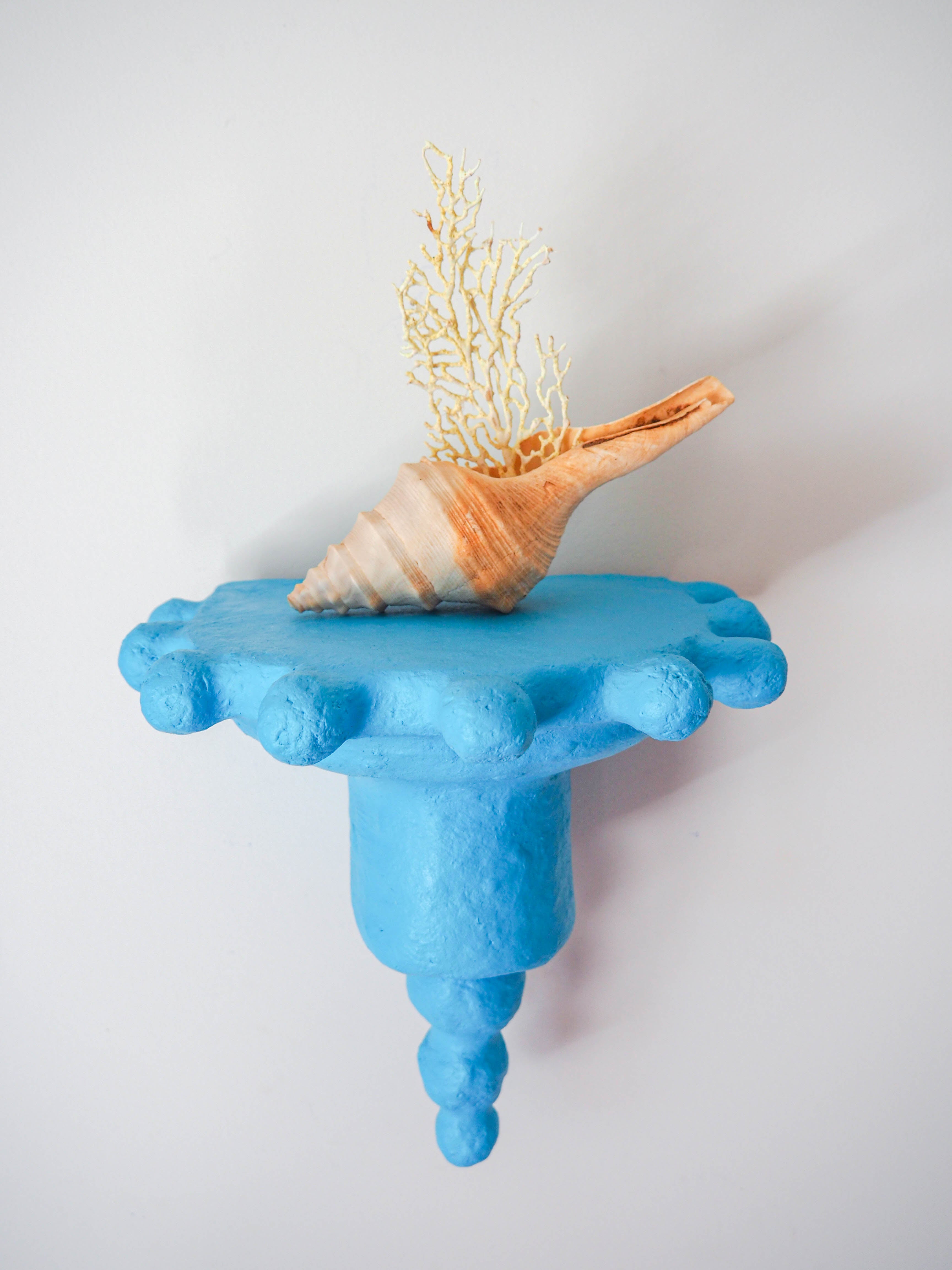 Wall Sconce Shelf in Cerulean