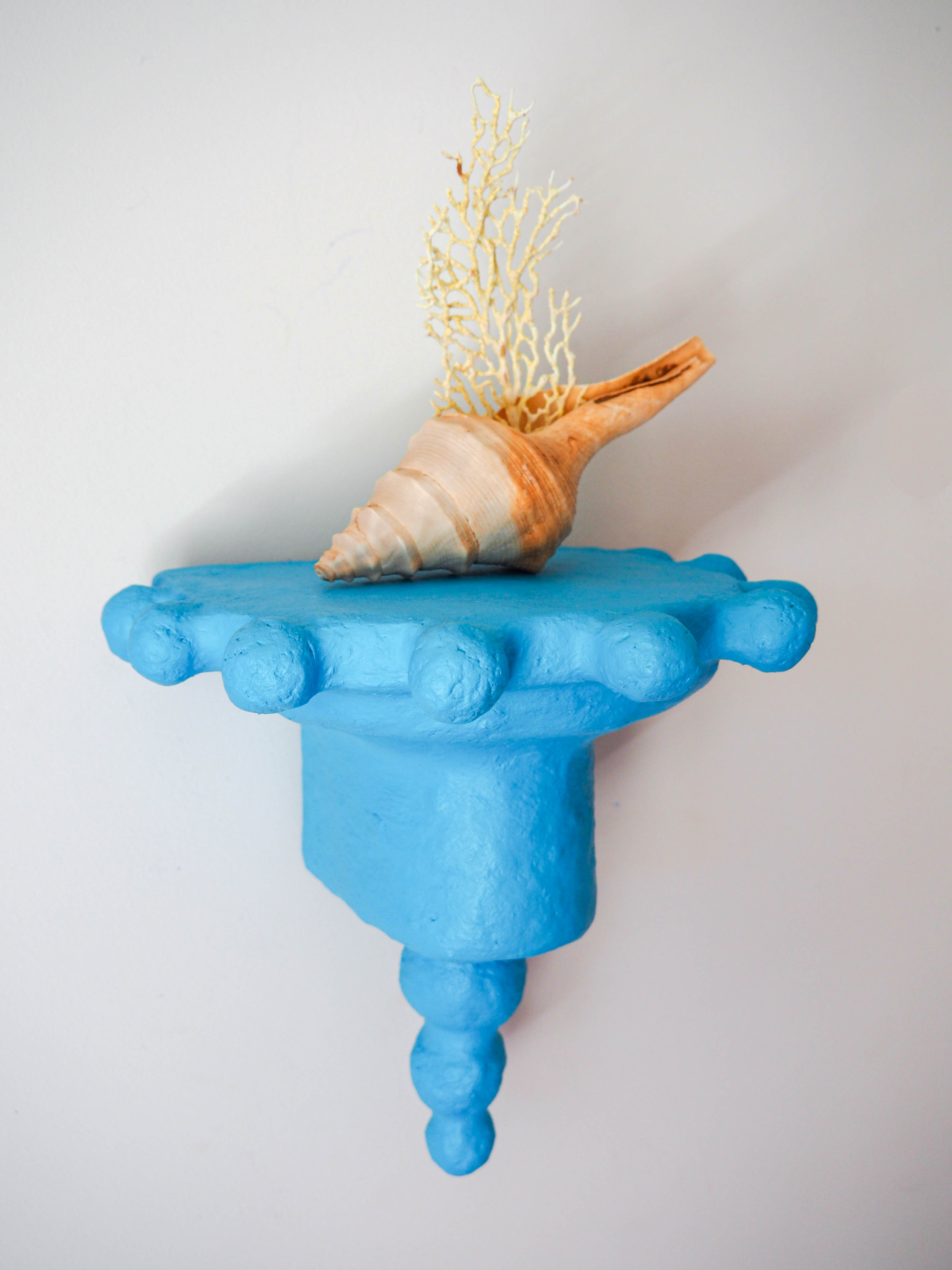 Wall Sconce Shelf in Cerulean