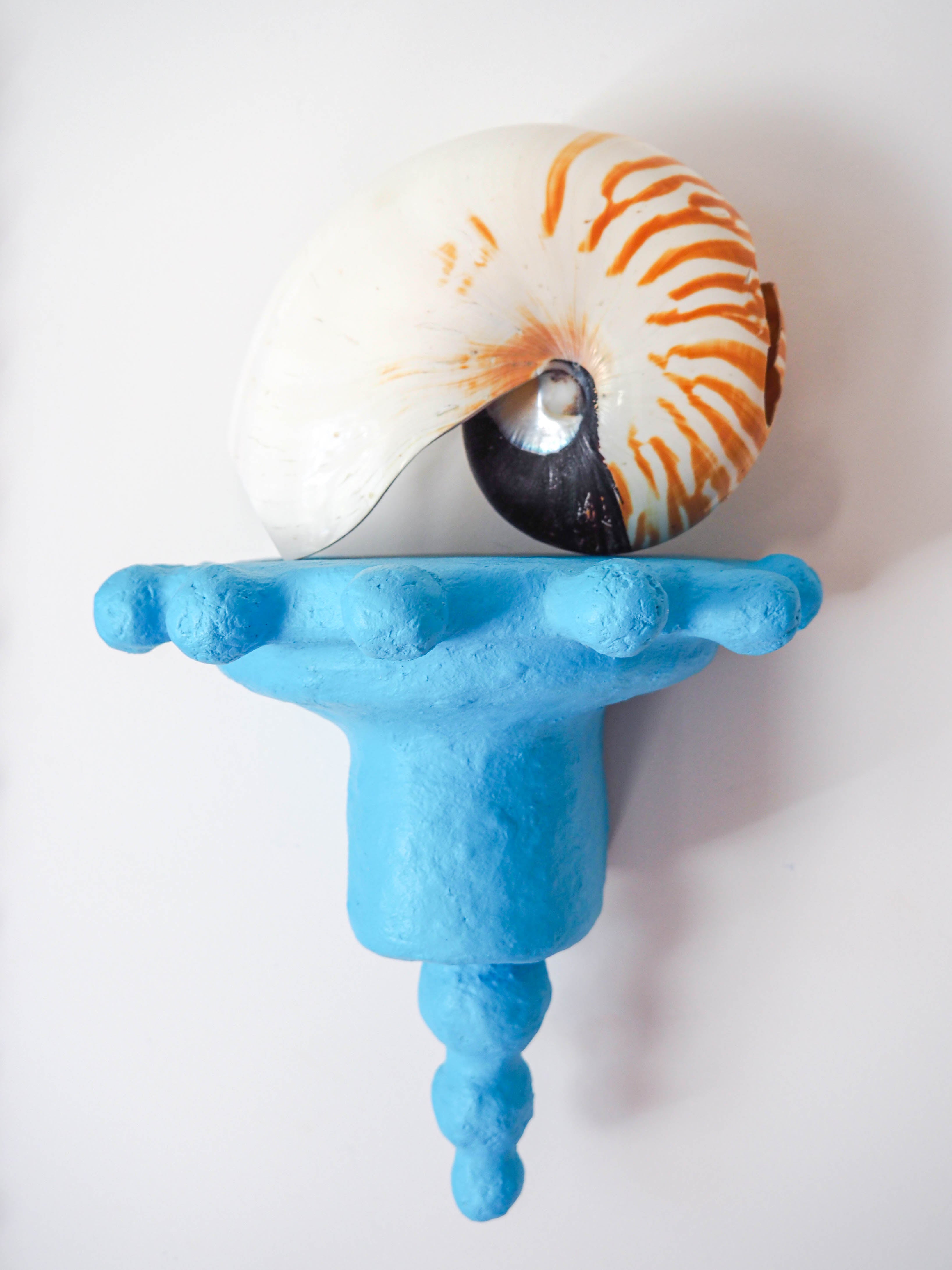 Wall Sconce Shelf in Cerulean