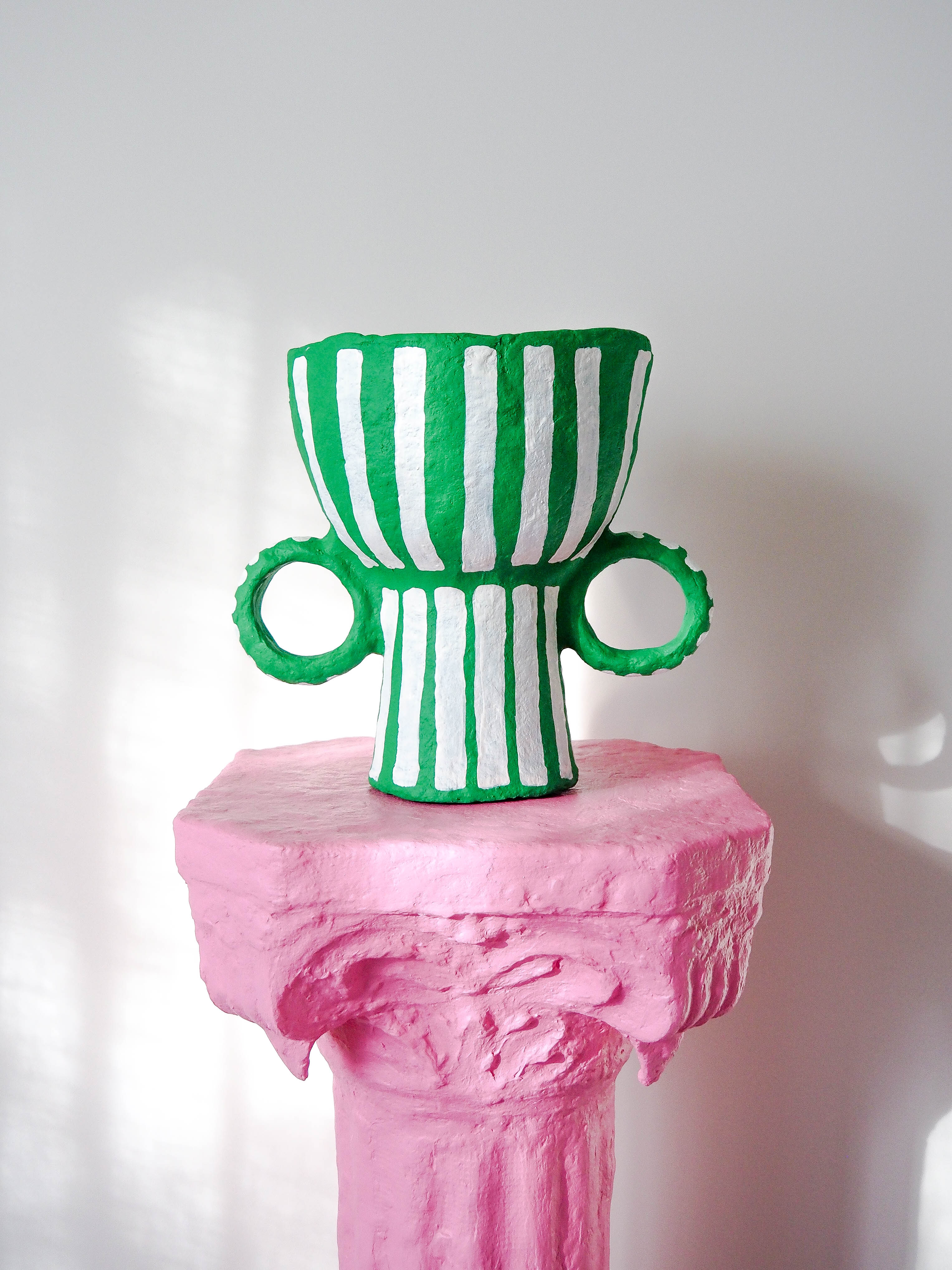 Hoop in Emerald Stripe