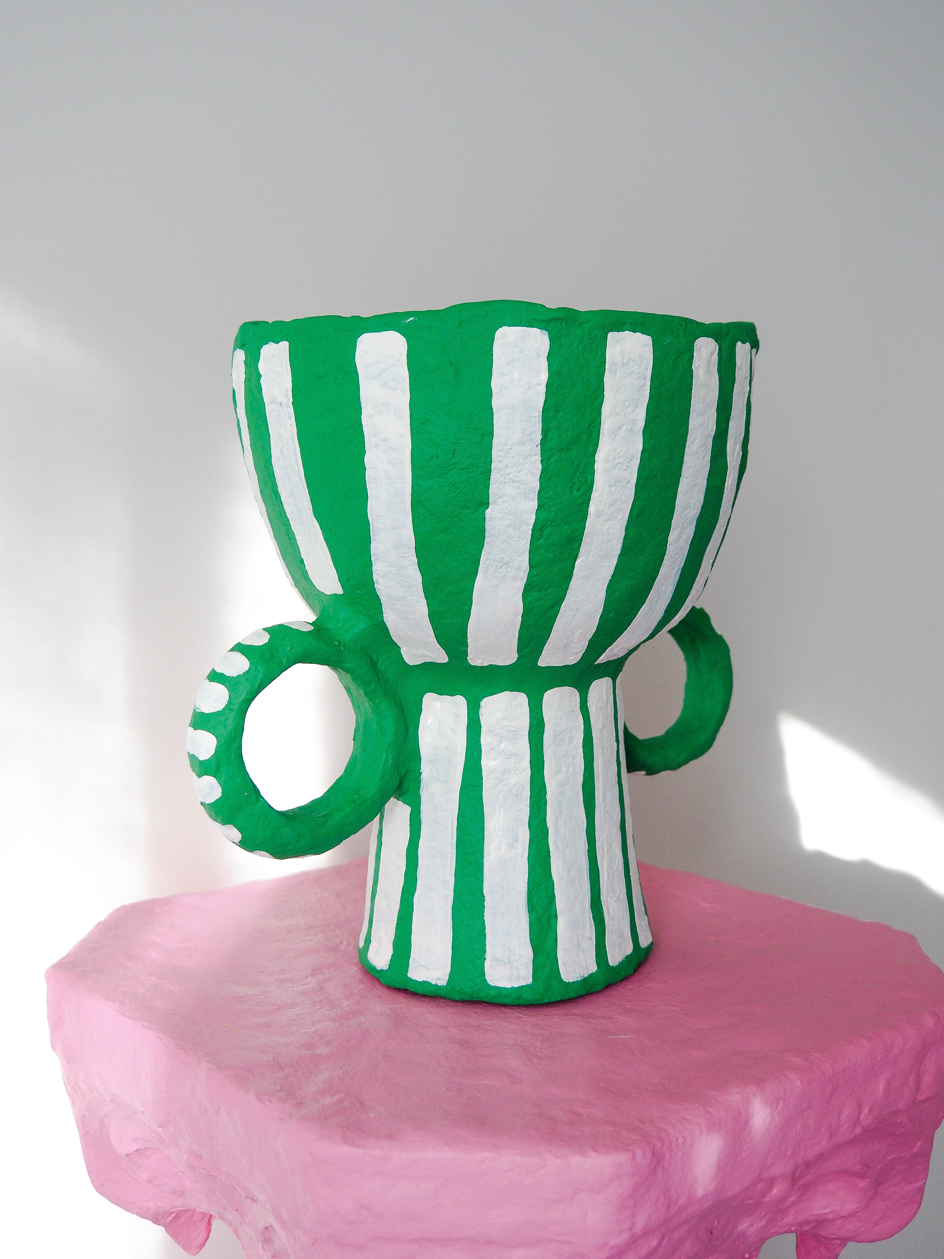 Hoop in Emerald Stripe