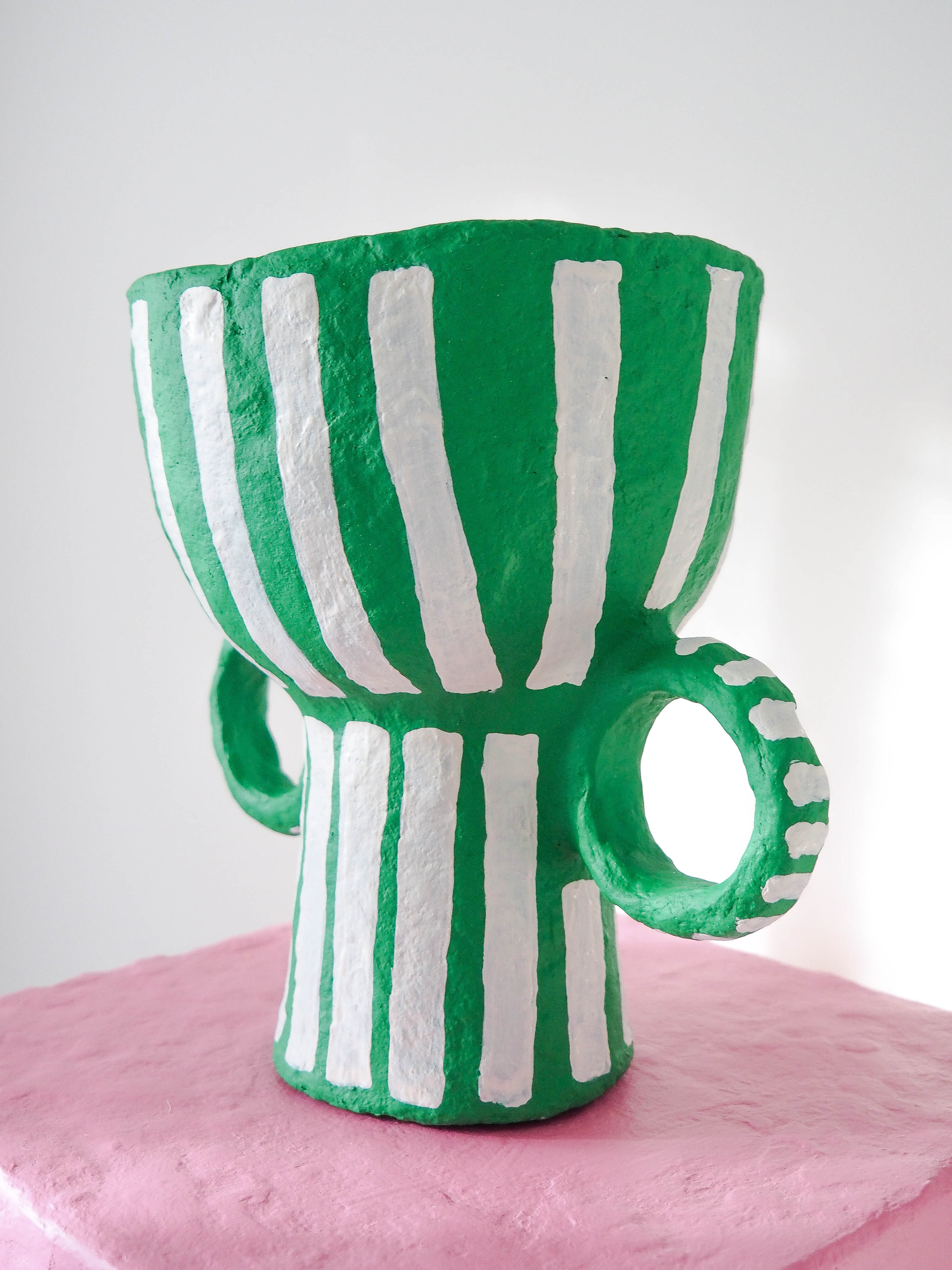 Hoop in Emerald Stripe