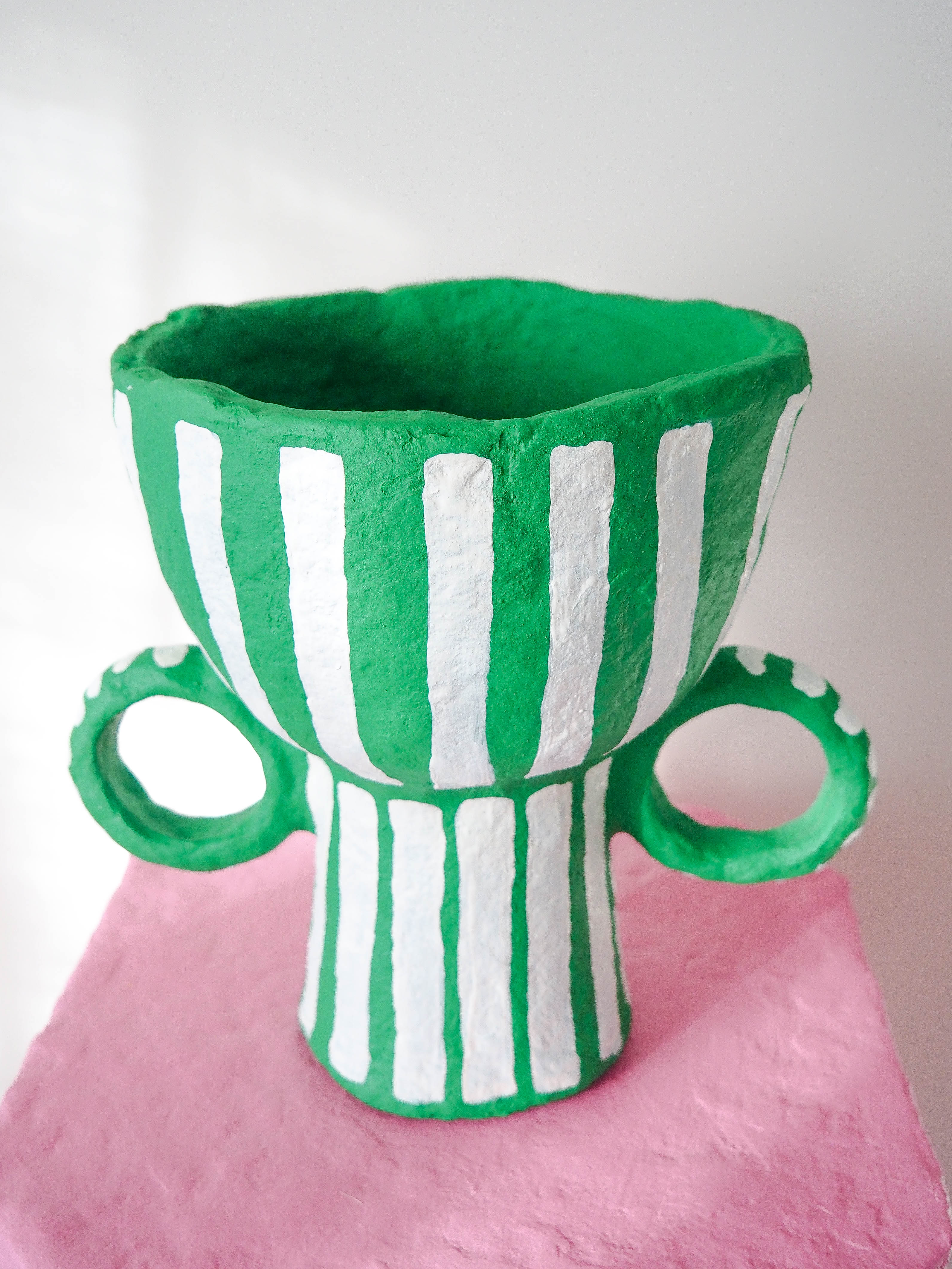 Hoop in Emerald Stripe