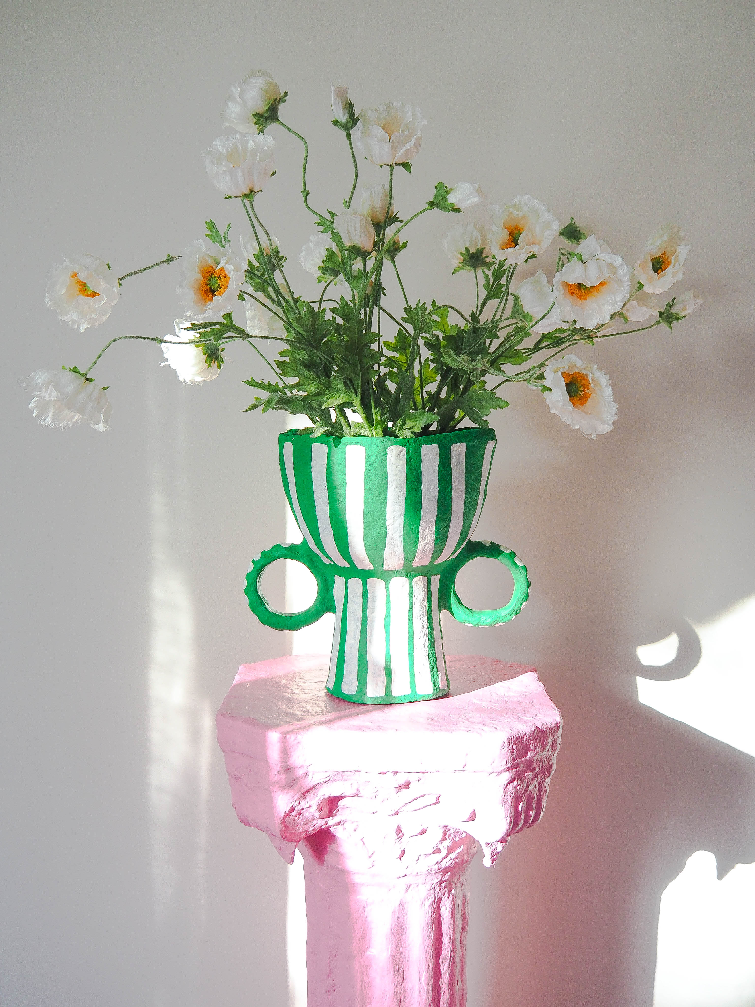 Hoop in Emerald Stripe