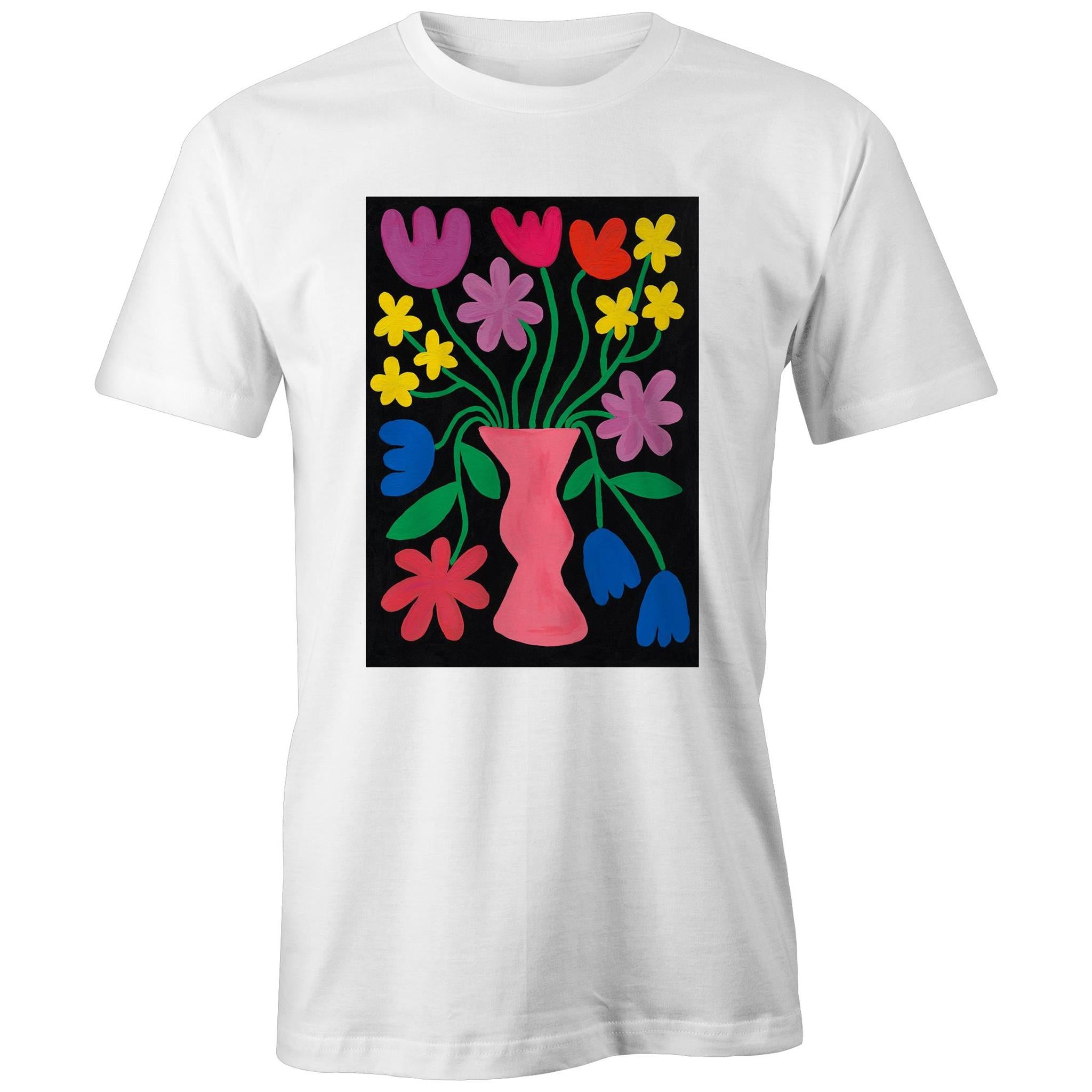 Oversize/Unisex Tee in Vase Bloom