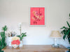 Eucalyptus Synandra - Neon Pink - Blossom - Small Canvas Print