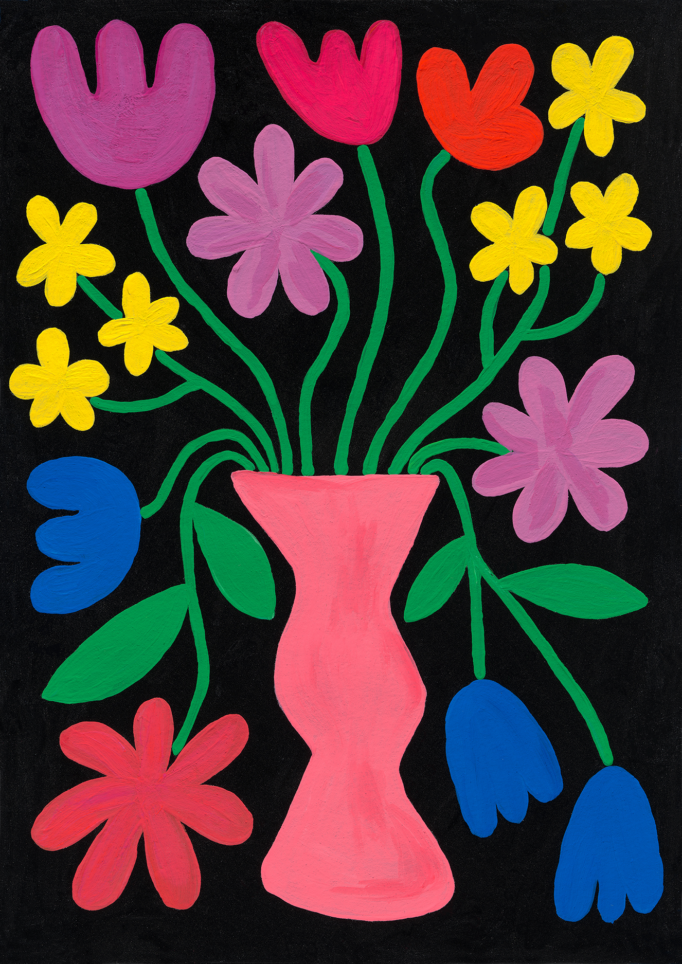 Crop Tee in Vase Bloom