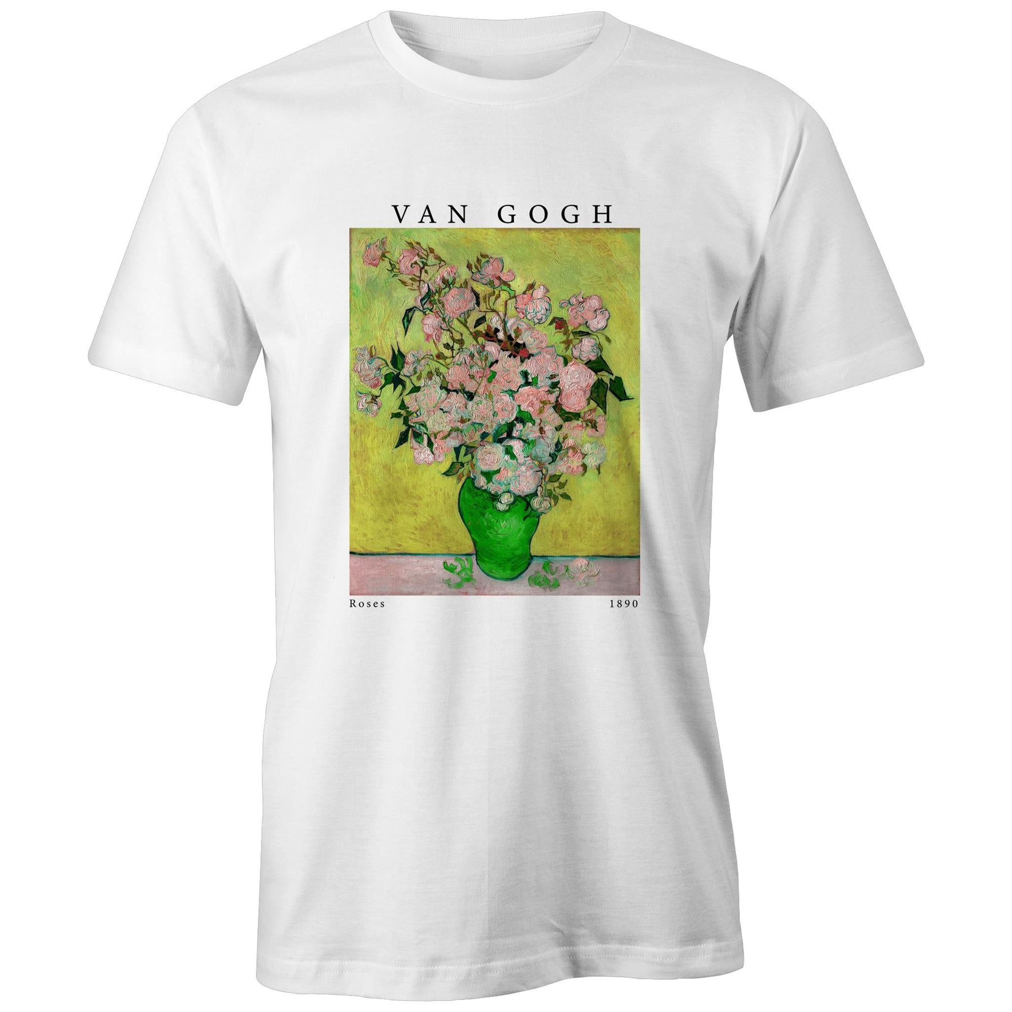 Oversize/Unisex Tee in Van Gogh Pink Roses