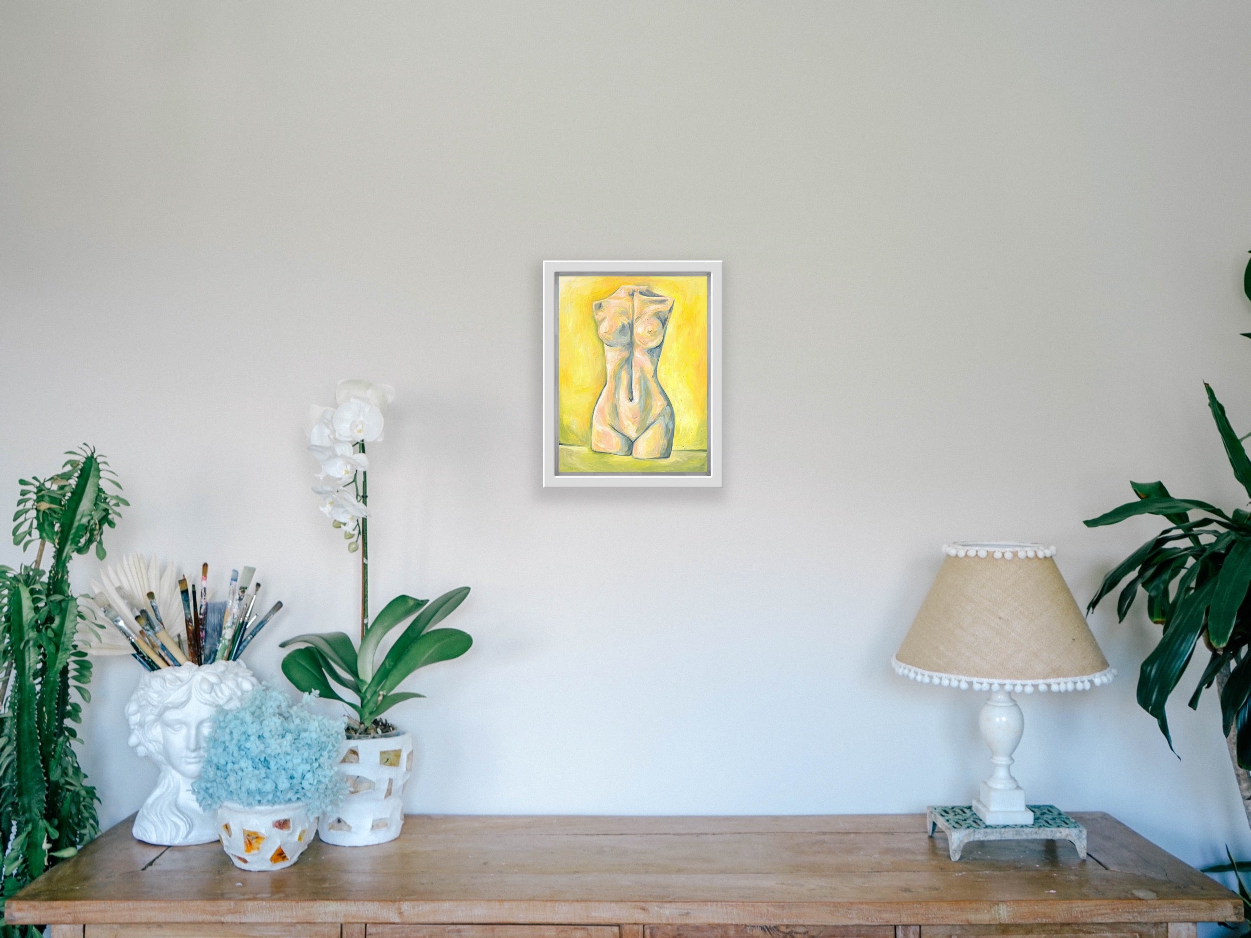 Female Form Art Print- Small Canvas