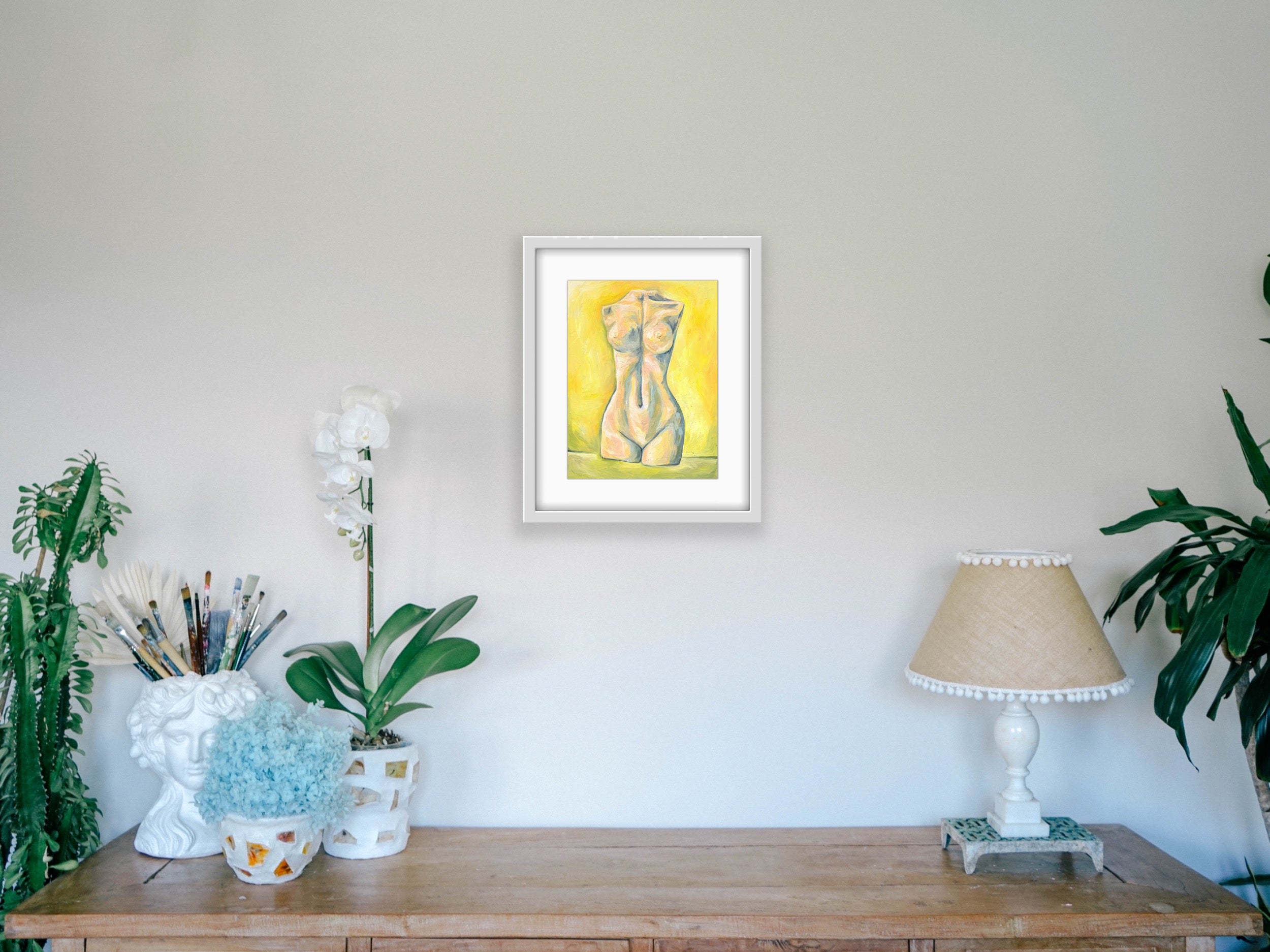 Female Form Art Print- Small Hemp