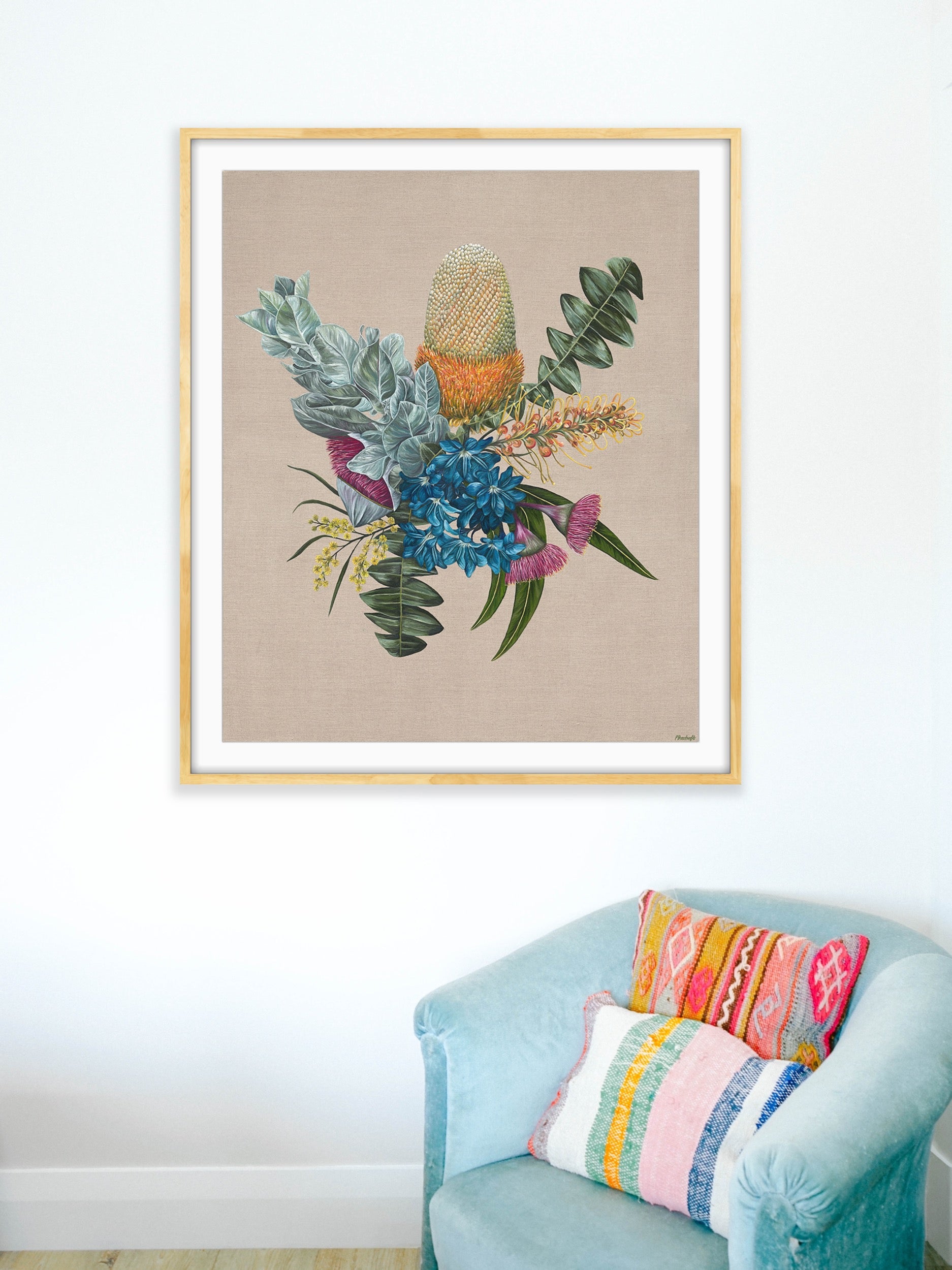 Native Flora Art Print - Weekend Walks - Hemp Medium