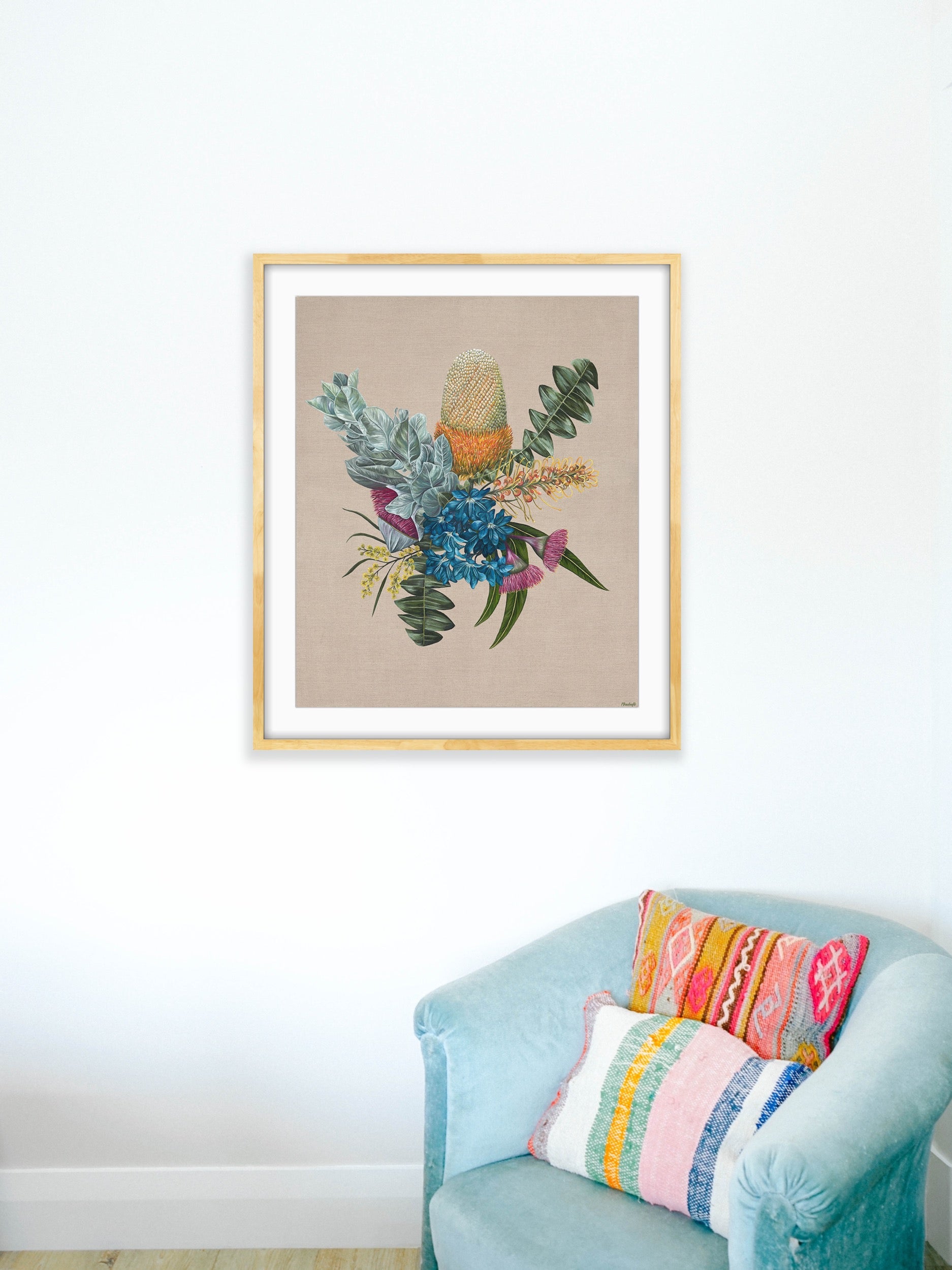 Native Flora Art Print - Weekend Walks - Hemp Small