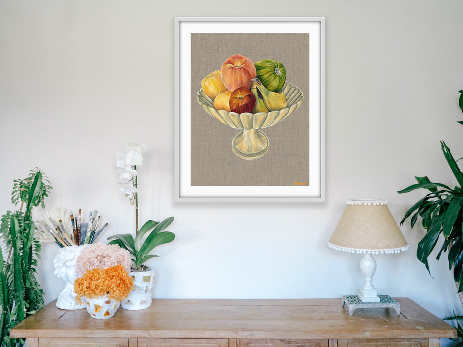 Fruit Bowl - Affordable Art Online - Large Hemp