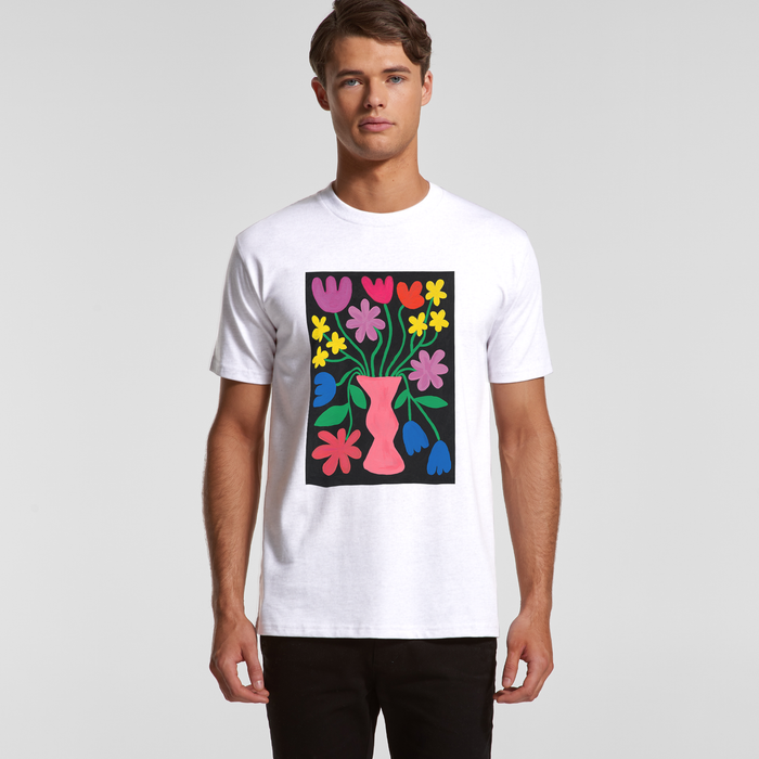 Oversize/Unisex Tee in Vase Bloom