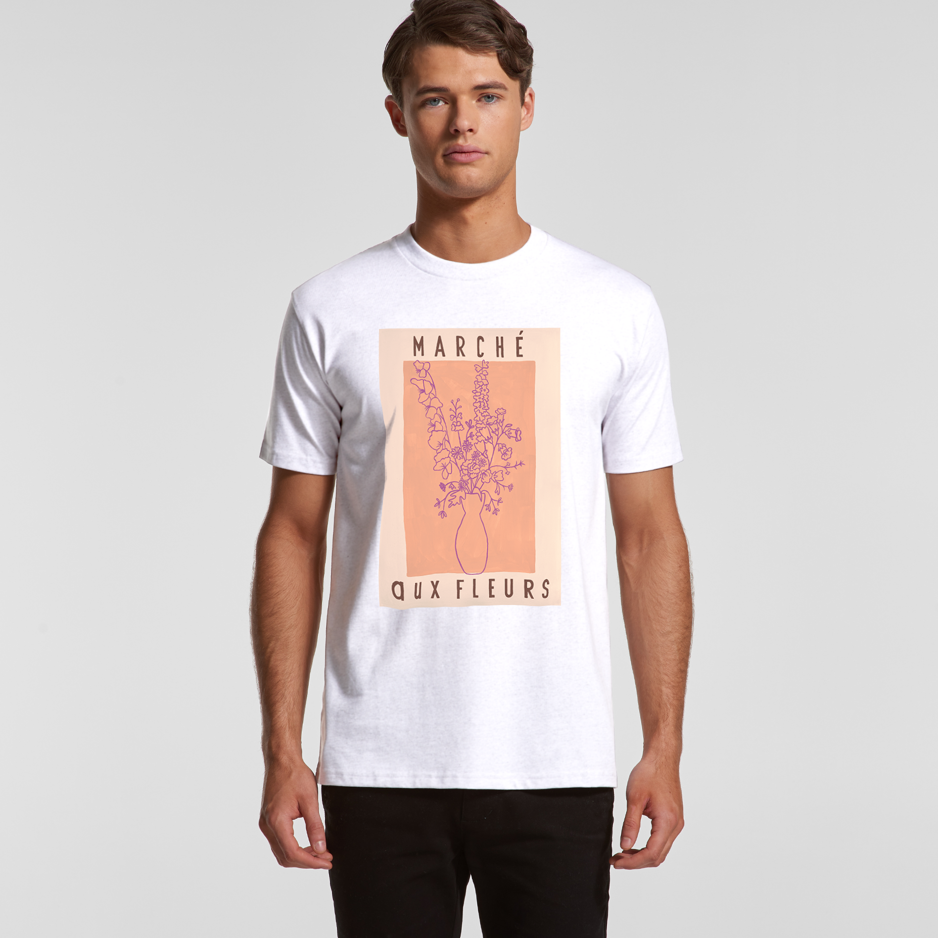 Oversize/Unisex Tee in Marché aux Fleurs