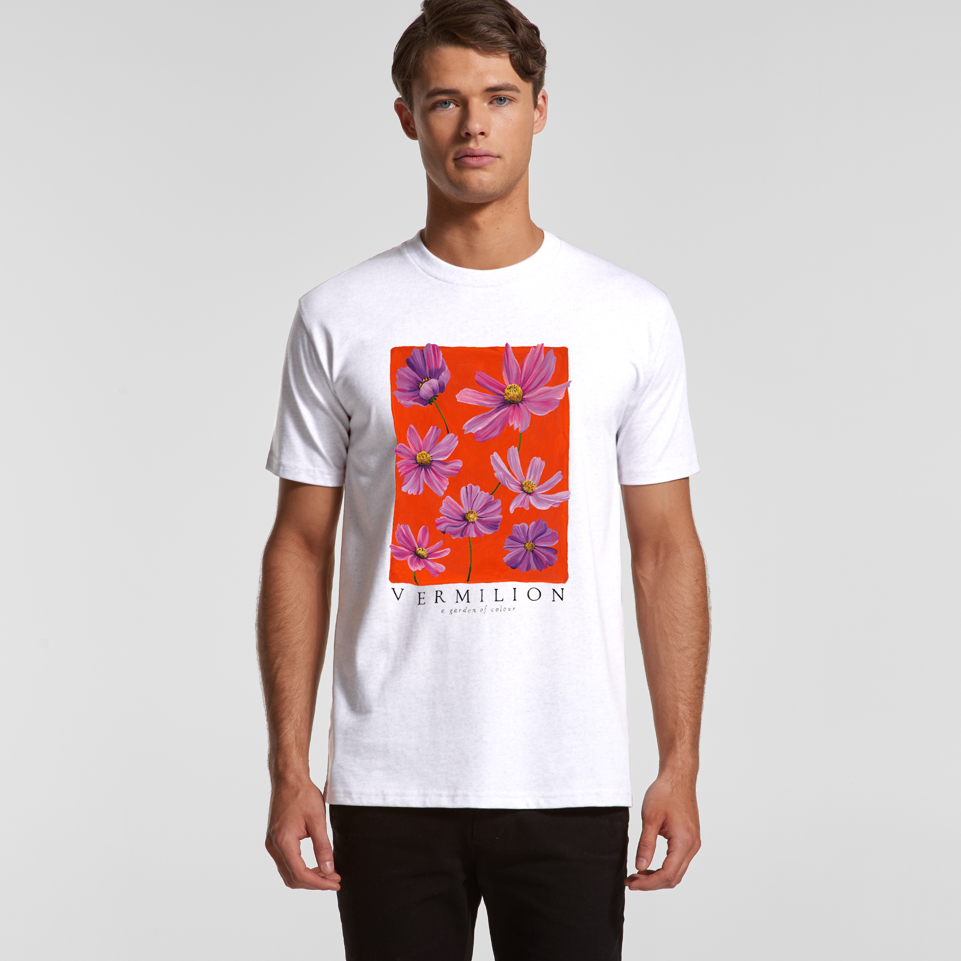 Oversize/Unisex Tee in Vermilion