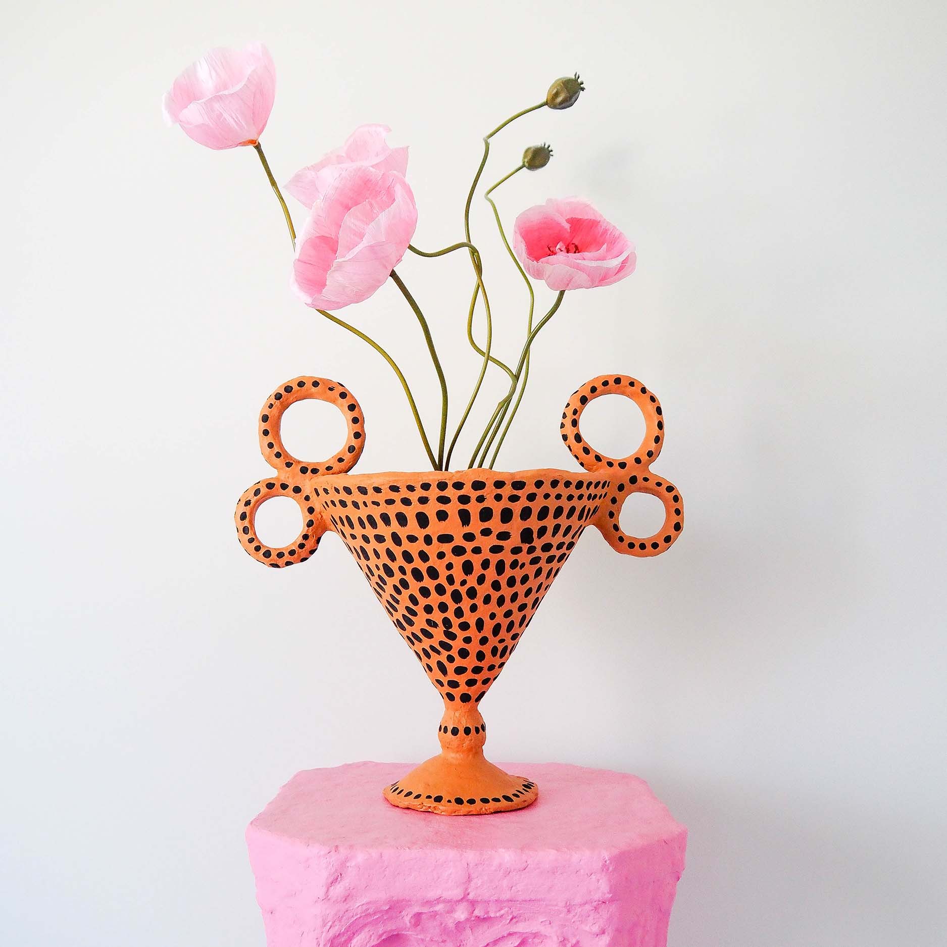 Sigma Leopard Martini Sigma Vase in Leopard | Sustainable Art | Statement Vase ...