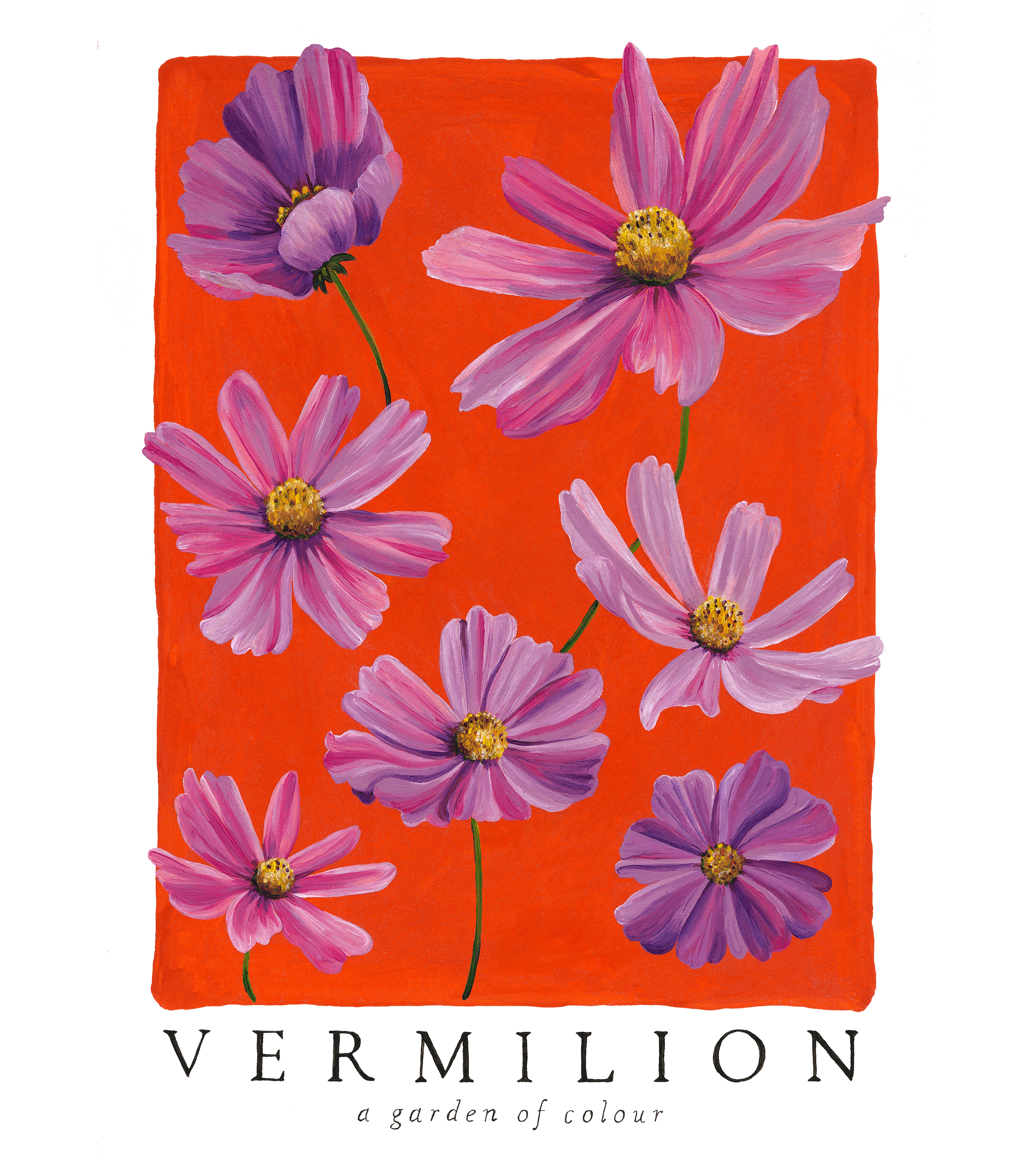 Crop Tee in Vermilion