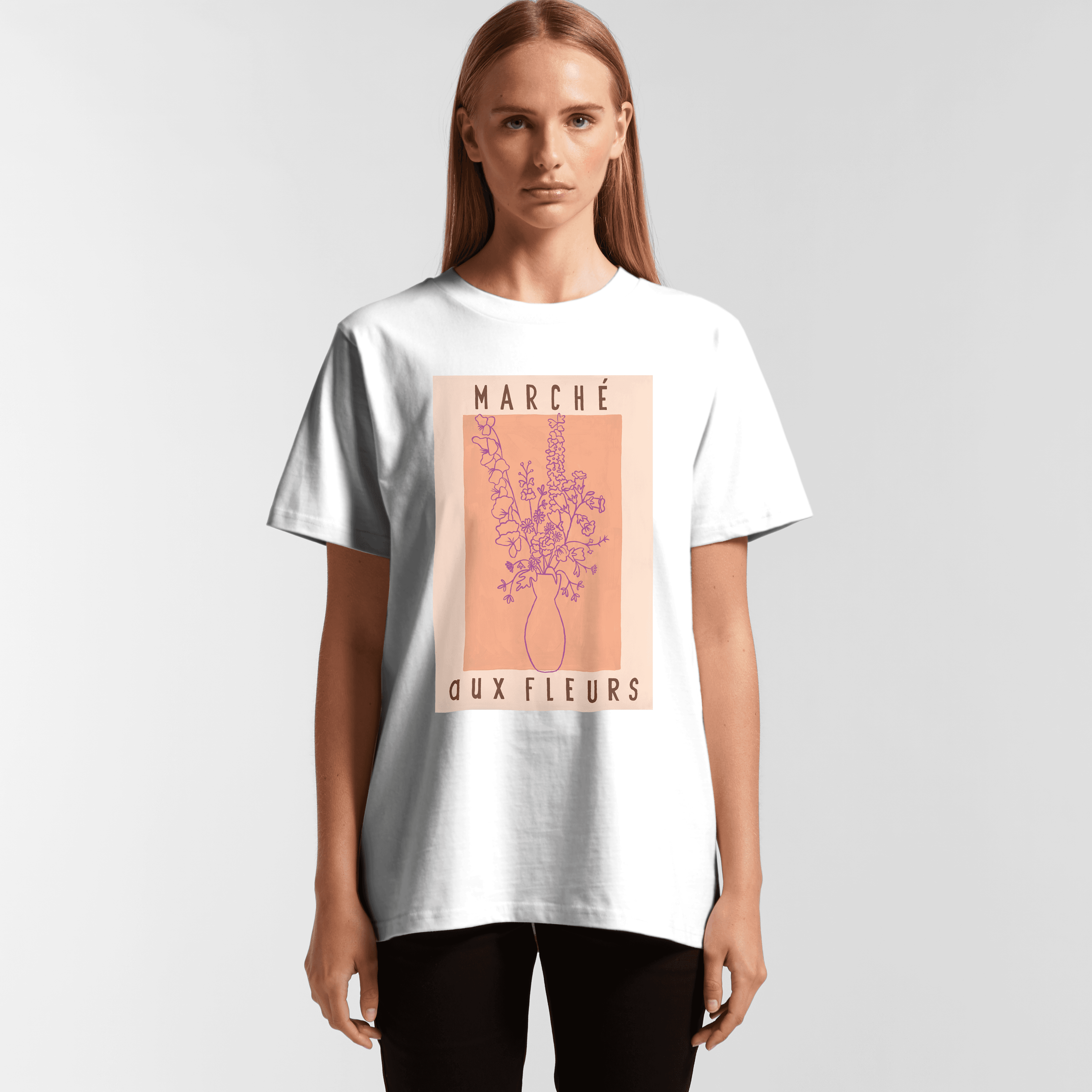 Oversize/Unisex Tee in Marché aux Fleurs