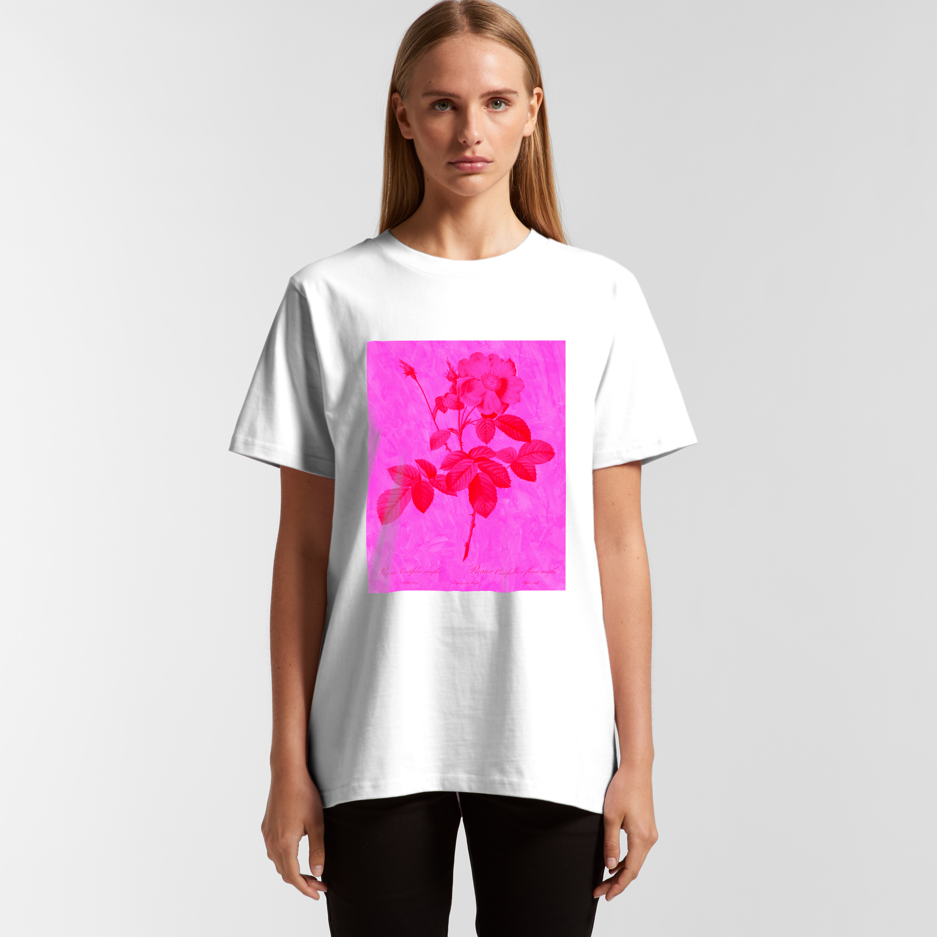 Oversize/Unisex Tee in Rosa Magenta