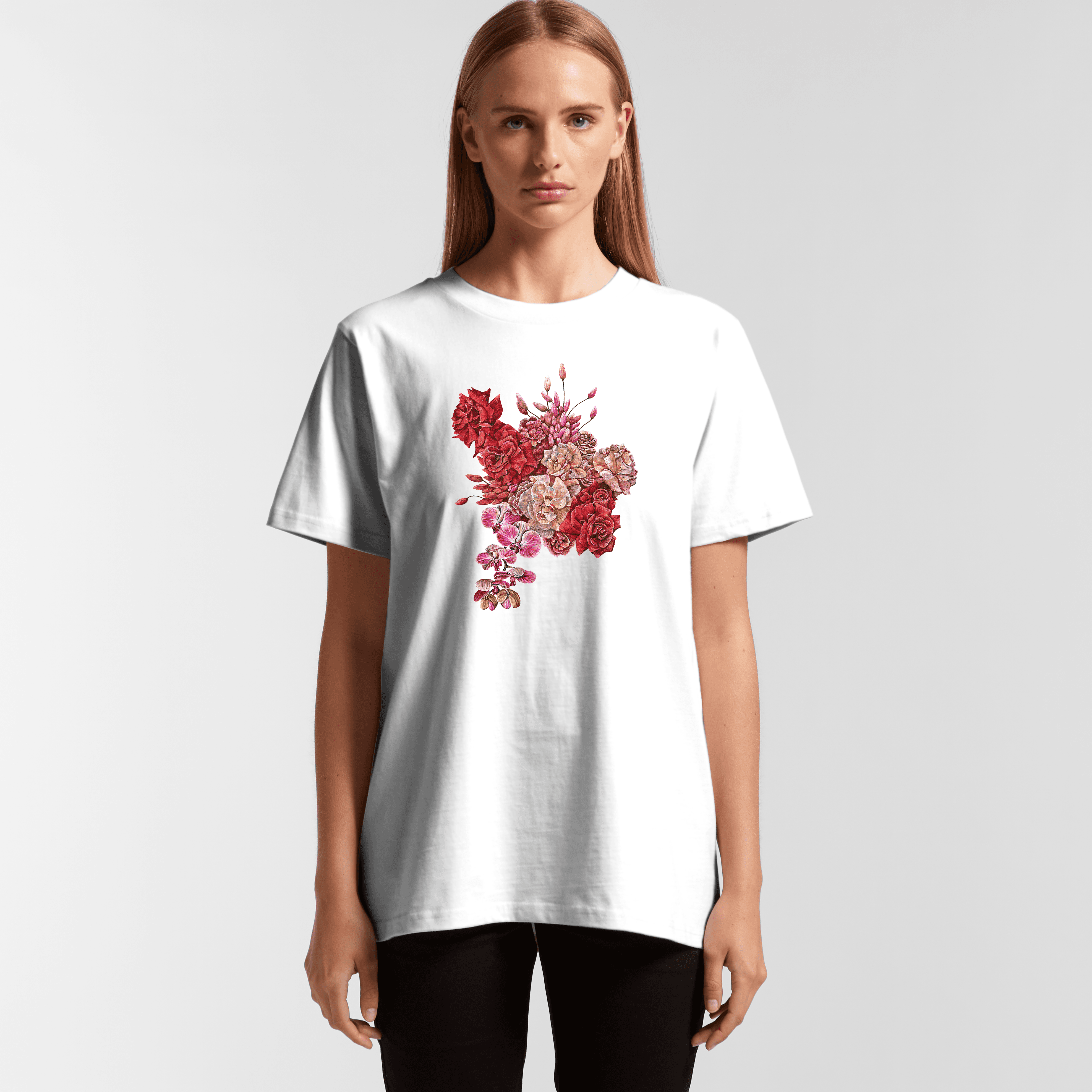 Oversize/Unisex Tee in Rose Bouquet